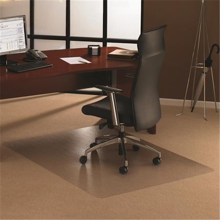 Doortex Ecotex Doortex Ecotex ECO114851EP Enhanced Polymer Rectangular Chair Mat For Standard Pile Carpets 0.38 In.; Clear 48 X 51 In. ECO114851EP